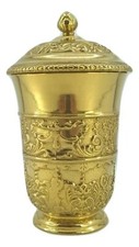 Vaso urna in ottone con