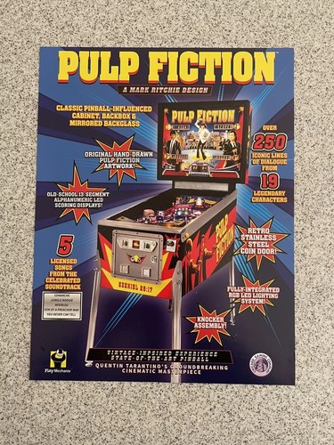 Pulp fiction flyer - fiction, chicago
