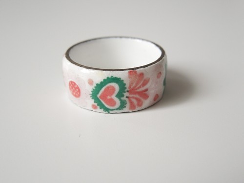 Anello vintage emaille forma - a,