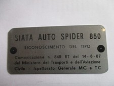 Targa fiat - fiat, siata