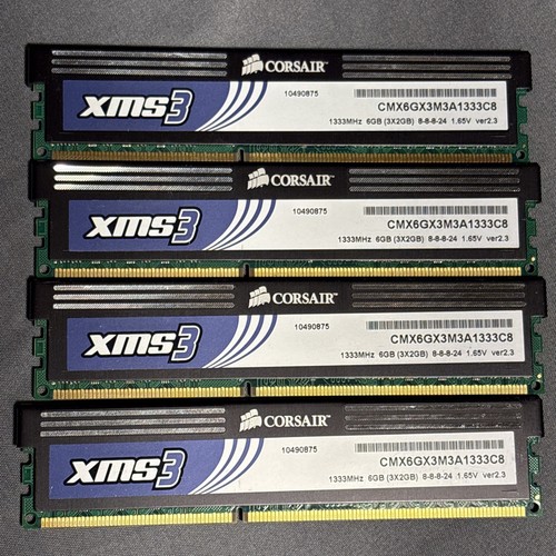 Corsair xms3 1600mhz 6gb - 1600mhz,