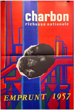 Affiche VILLEMOT - "Charbon