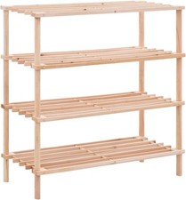 Scarpiera ripiani legno - 4,