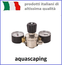 Riduttore di pressione AQUILI prof. con 2 manometri - per impianto CO2 acquario