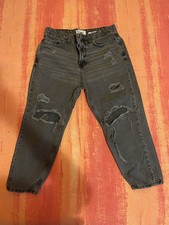 Pantaloni strappati neri Pull & Bear