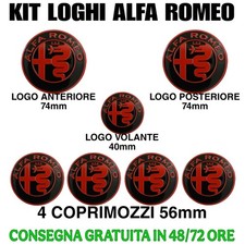 KIT LOGHI Alfa Romeo ROSSO -
