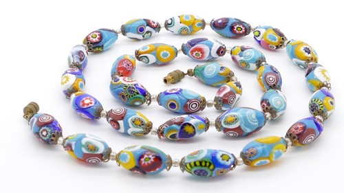 Collana perle vetro - collana, di
