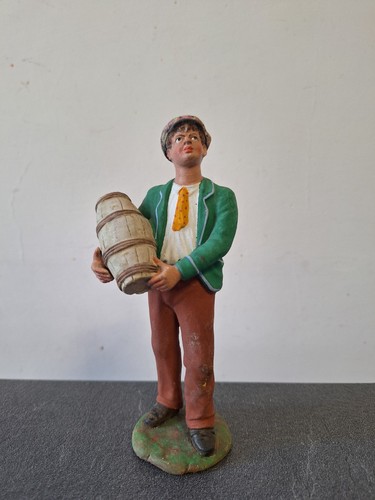 Garzone con botte - , statuina