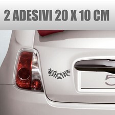 2 adesivi stickers pentagramma
