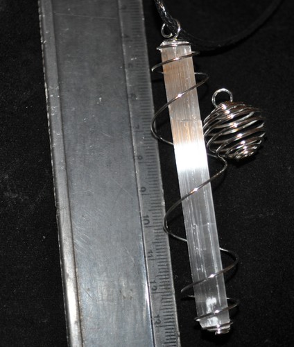 Maxi ciondolo selenite - in,