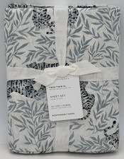 Set lenzuola Pottery Barn Tiger in percalle biologico TWIN / TWIN XL