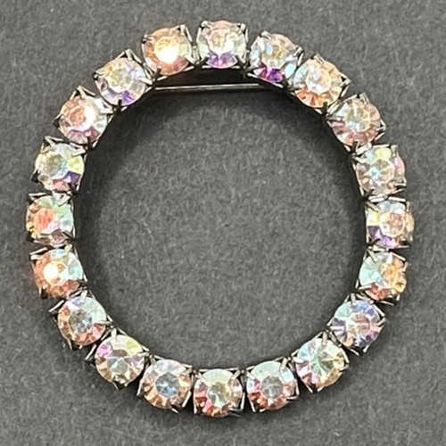 Spilla vintage cerchio - , strass