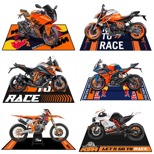 Per ktm showroom tappetini - tappetini, da