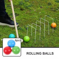 6 palle da bocce in legno