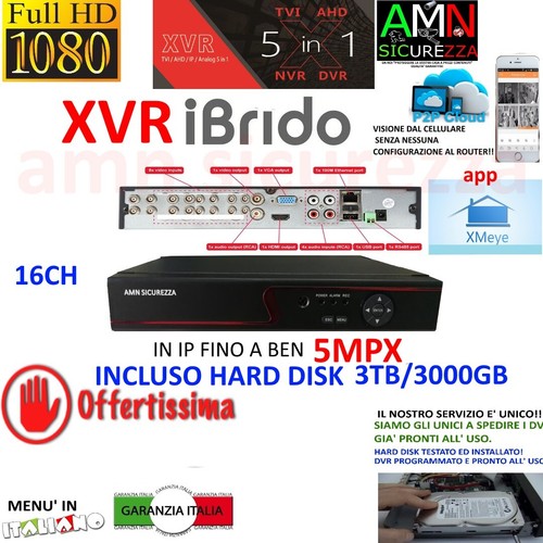 Dvr nvr ibrido ahd - ibrido, cvi