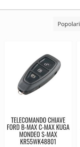 Telecomando chiave ford - chiave,