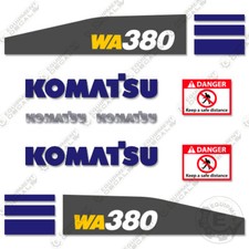 Adatto per Komatsu WA380-7 Kit Decalcomanie Attrezzatura Pale Ruote Decalcomanie (WA 380 7)