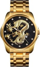 Orologio Uomo Lusso Oro Drago