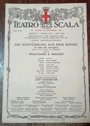 Locandina teatro alla scala - teatro,