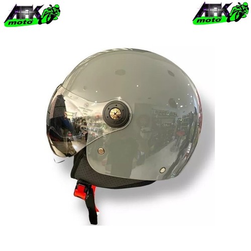 Casco demi jet grigio - casco,