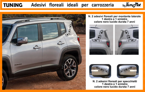 Adesivi jeep renegade con - adesivi,