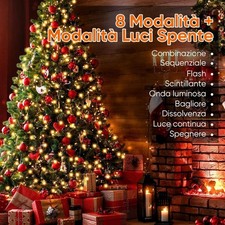 SALCAR Luci Albero Natale 2M 8