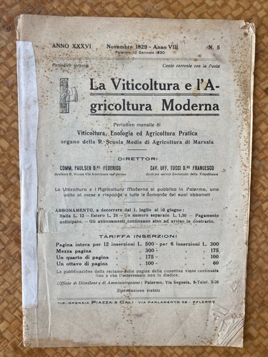 Rivista viticoltura e - viticoltura,