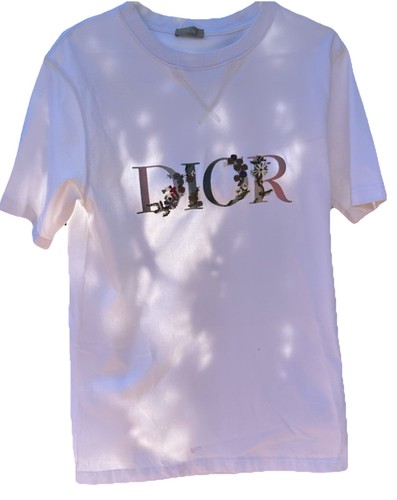 Shirt dior ricamata floreale - t-shirt,