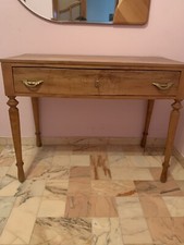 Scrivania antica tavolo scrittoio di antiquariato in legno 1860 Restaurato