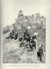 1884 Stampa Antica = BATTAGLIA