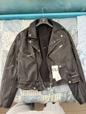 Giacca biker  effetto pelle