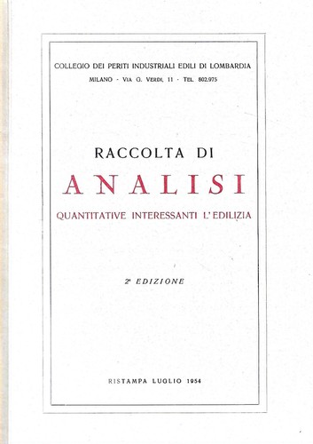 Raccolta analisi - raccolta,