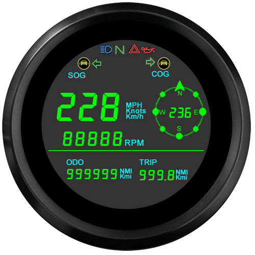 85mm nero lcd gps - 85mm,