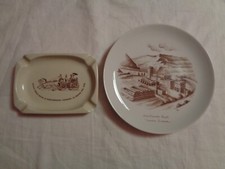 BIRRA PORETTI - REALE MUTUA LOTTO POSACENERE E PIATTO MODERNARIATO VINTAGE