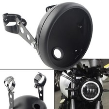 Faro Moto Nuovo Metallo Nero 7