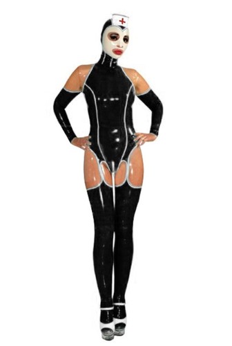 Guanti maschera lattice gomma