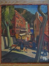 Quadro JEAN BOUTIN HOTEL BENVENUTO + CAPPELLA ST. PIERRE VILLEFRANCHE-SUR-MER