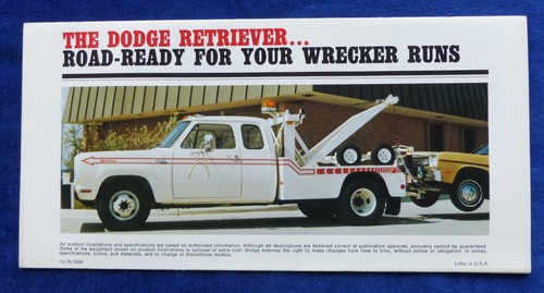 Dodge 1977 retriever model 528 - 1977,