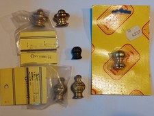 6 POMELLI TERMINALI IN OTTONE PER LAMPADE TIFFANY – diametro filetto 10 mm