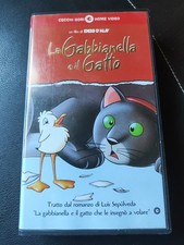 Vhs La Gabbianella e il Gatto Film Animazione L'Espresso Show Videocassetta(K21)