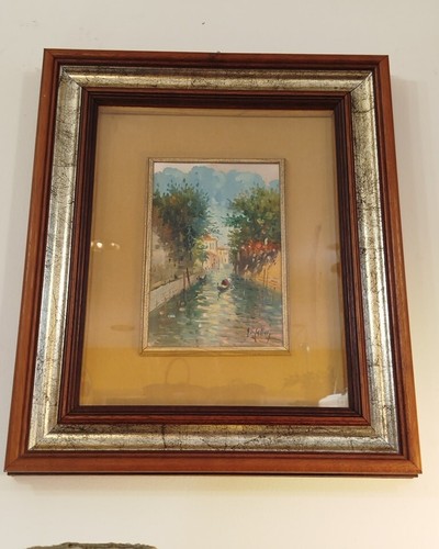 Quadro paesaggio olio - , su