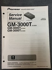 Pioneer GM-3000T Manuale di
