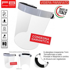Visiera Protettiva Protezione Viso Integrale Trasparente in PVC Sicurezza Operai