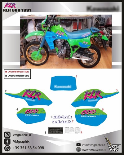 Klr 600 1991 adesivi - 600,