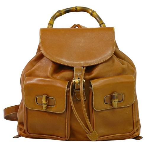 Zaino gucci pelle bambù - zaino, di