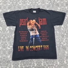 T-shirt Pearl Jam vintage rock band taglia XL 1995 World Tour stampa grafica 
