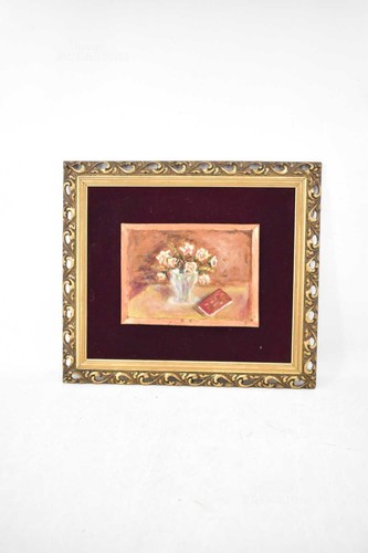 Dipinto rame vaso fiori - di,