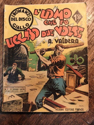 Disco giallo nerbini - disco, l'uomo