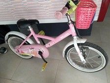 lotto 1511b - bicicletta bimba bambina 4-6 anni BTWIN rosa con rotelle
