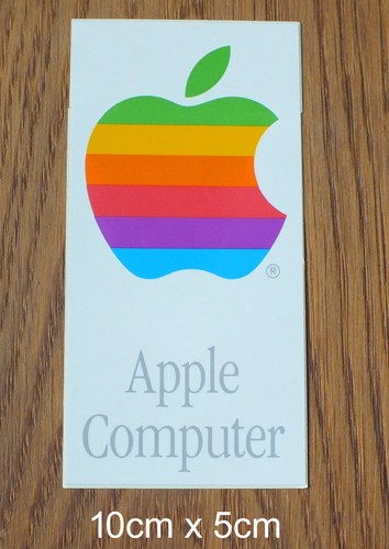 Vecchio adesivo sticker apple